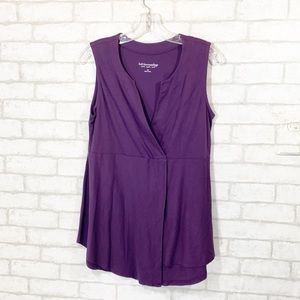 Soft surroundings purple Hayden tanks size XS